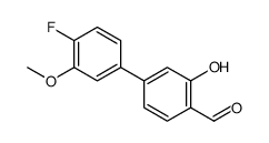 4-(4-fluoro-3-methoxyphenyl)-2-hydroxybenzaldehyde Structure