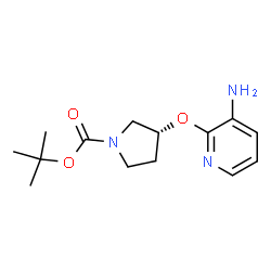(R)-tert-Butyl 3-(3-aminopyridin-2-yloxy)pyrrolidine-1-carboxylate Structure