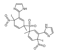 1-methyl-4-nitro-5-imidazolyl-4-iodophenyl sulfone Structure