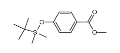 4-(tert-butyldimethylsilanyloxy)benzoic acid methyl ester结构式