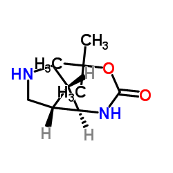 (1r,5s,6r)-3-氮杂双环[3.1.0]己基-6-氨基甲酸叔丁酯结构式