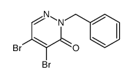 2-苄基-4,5-二溴吡嗪-3(2H)-酮结构式