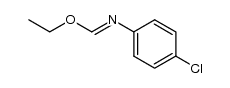 N-(4-chloro-phenyl)-formimidic acid ethyl ester Structure