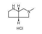 顺式-5-甲基-1H-六氢吡咯并[3,4-b]吡咯双盐酸盐结构式