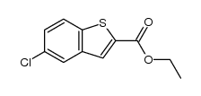 5-chloro-benzo[b]thiophene-2-carboxylic acid ethyl ester结构式