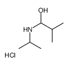 2-methyl-1-(propan-2-ylamino)propan-1-ol,hydrochloride Structure