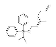 6-[tert-butyl(diphenyl)silyl]oxy-4-methylhex-4-enal Structure