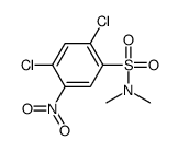 2,4-dichloro-N,N-dimethyl-5-nitrobenzenesulfonamide结构式