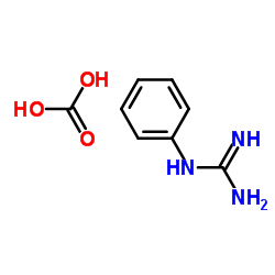 1-Phenylguanidine carbonate structure