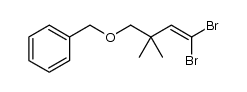 [{(4,4-dibromo-2,2-dimethylbut-3-en-1-yl)oxy}methyl]benzene Structure