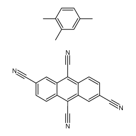 2,6,9,10-tetracyanoanthracene 1,2,4-trimethylbenzene complex Structure