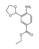 ethyl 4-amino-3-(1,3-dioxolan-2-yl)benzoate Structure