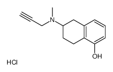 6-[Methyl(2-propyn-1-yl)amino]-5,6,7,8-tetrahydro-1-naphthalenol hydrochloride (1:1) Structure
