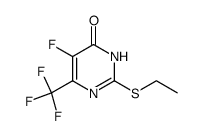 2-ethylmercapto-5-fluoro-6-trifluoromethyl-3H-pyrimidin-4-one结构式