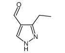 3-乙基-1H-吡唑-4-甲醛结构式