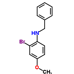 N-Benzyl-2-bromo-4-methoxyaniline structure