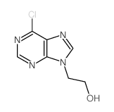 9H-Purine-9-ethanol,6-chloro-结构式