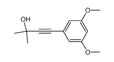 2-methyl-4-(3,5-dimethoxyphenyl)-3-butyn-2-ol结构式