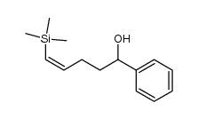 (Z)-1-phenyl-5-trimethylsilyl-4-penten-1-ol结构式
