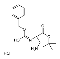 CBZ-BETA-AMINO-L-ALANINE TERT-BUTYL ESTER HYDROCHLORIDE structure