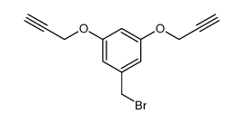 1-(bromomethyl)-3,5-bis(prop-2-ynyloxy)benzene Structure