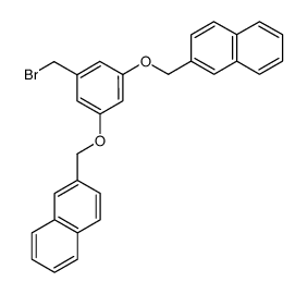 3,5-bis(2’-naphtalenylmethyloxy)benzyl bromide Structure