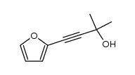 3-Butyn-2-ol, 4-(2-furanyl)-2-methyl- (9CI) Structure
