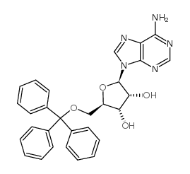 Adenosine,5'-O-(triphenylmethyl)- Structure