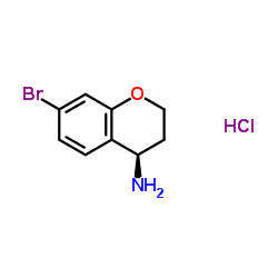 (R)-7-溴色满-4-胺盐酸盐结构式