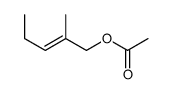 2-甲基-2-戊烯-1-醇乙酸酯结构式