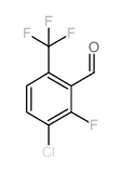 3-氯-2-氟-6-(三氟甲基)苯甲醛结构式