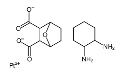 cyclohexane-1,2-diamine,7-oxabicyclo[2.2.1]heptane-2,3-dicarboxylate,platinum(2+)结构式
