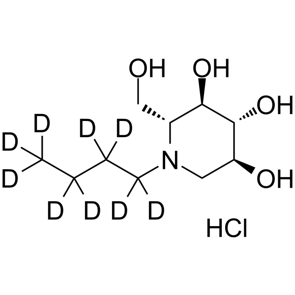Miglustat-d9 hydrochloride结构式