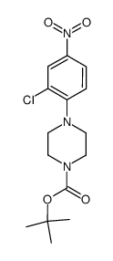 1-Boc-4-(2-chloro-4-nitrophenyl)piperazine结构式