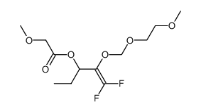 1,1-Difluoro-2-[(2-methoxyethoxy)methoxy]pent-1-en-3-yl (methoxy)acetate Structure