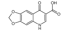 5,8-dihydro-8-oxo-2H-1,3-dioxolo(4,5-g)quinoline-7-carboxylic acid Structure