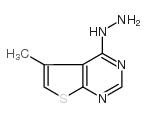 4-肼基-5-甲基噻吩基嘧啶结构式