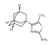 4-金刚烷-1-基-5-甲基噻唑-2-胺结构式