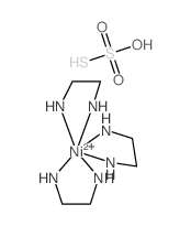 2-azanidylethylazanide; nickel(+2) cation; sulfurothioic O-acid结构式