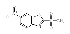 Methyl-6-nitrobenzo-thiazolyl-2-sulfone structure