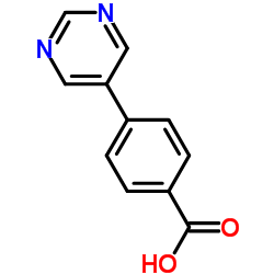 4-(Pyrimidin-5-yl)benzoic acid structure