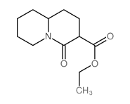 2H-Quinolizine-3-carboxylicacid, octahydro-4-oxo-, ethyl ester结构式
