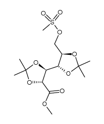 methyl 2,3:4,5-di-O-isopropylidene-6-O-methanesulfonyl-D-galactonate Structure