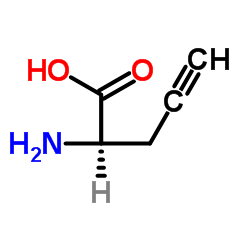(R)-2-氨基戊-4-炔酸结构式