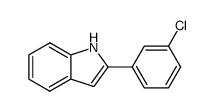 2-(3-chloro-phenyl)-1H-indole结构式
