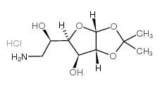 6-脱氧-6-氨基-1,2-O-异亚丙基-alpha-D-呋喃葡萄糖盐酸盐结构式