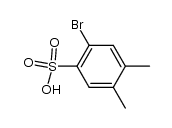 2-bromo-4,5-dimethyl-benzenesulfonic acid结构式