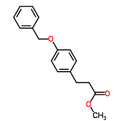 3-(4-(苄氧基)苯基)丙酸甲酯结构式