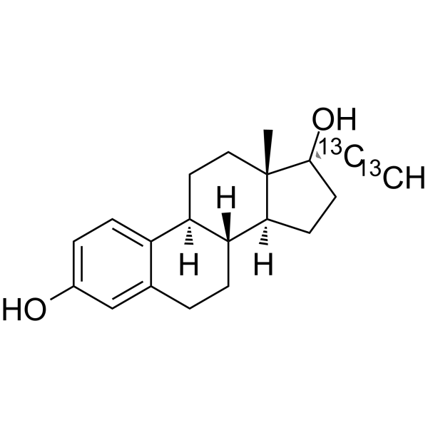 Ethynyl Estradiol-13C2结构式