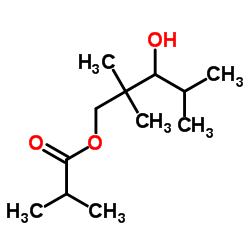 2,2,4-三甲基-1,3-戊二醇单异丁酸酯结构式